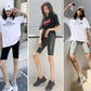Summer Thin Five-point Leggings Women Wear Thin Yoga Pants Tight High Waist Elastic Sports Pants Cycling Shorts