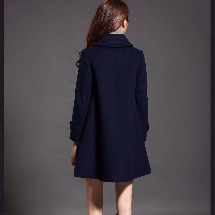 Autumn Winter Jacket Women Overcoat Wool Coat Plus Size 3xl 4xl Slim Blend Clothes Ladies Outerwear