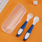Silicone Spoon for Baby Utensils Set Auxiliary Food Toddler Learn To Eat Training Bendable Soft Fork Infant Children Tableware