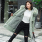 Winter Women's Cotton-padded Jacket Mid-length Large Size Fur Collar Plus Fleece Down Padded Jacket Padded Coat