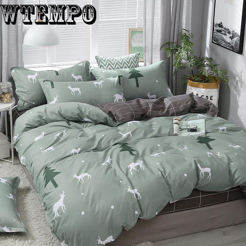 Korean Princess Style Small Fresh Bed Skirt Thick King Size Bedding Set 4PCS Duvet Cover Set