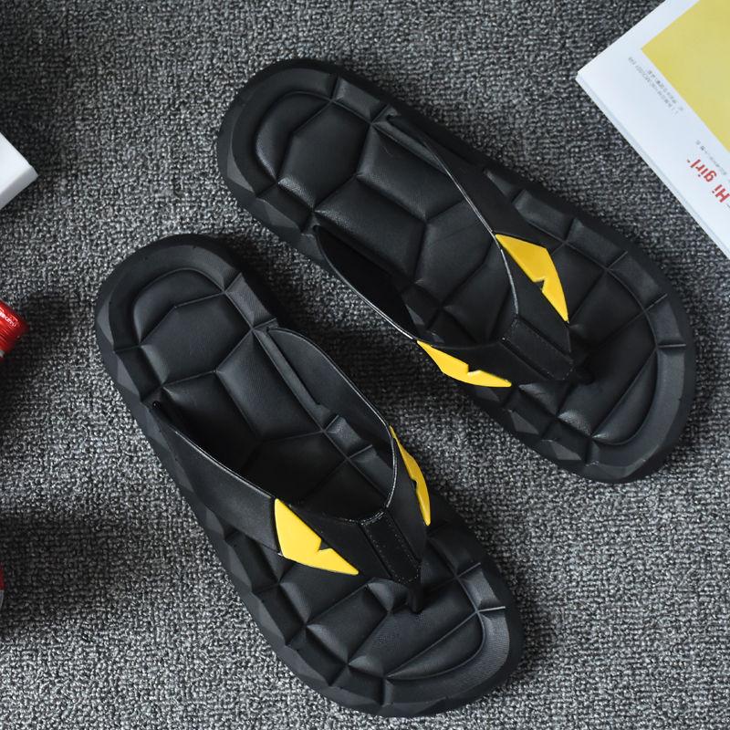 Summer Slippers Male Little Monster Summer Korean Version of The Trend Clip Drag Large Size Non-slip Thick Bottom Home Wear Slippers Men