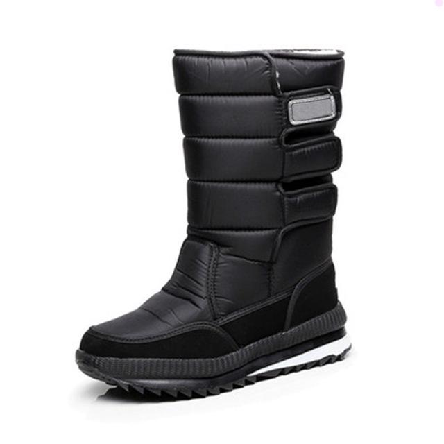 New Men Snow Boots Waterproof Men Ankle Boots Winter Outdoor Fur Warm Mans Boot Work Shoes Men Shoes