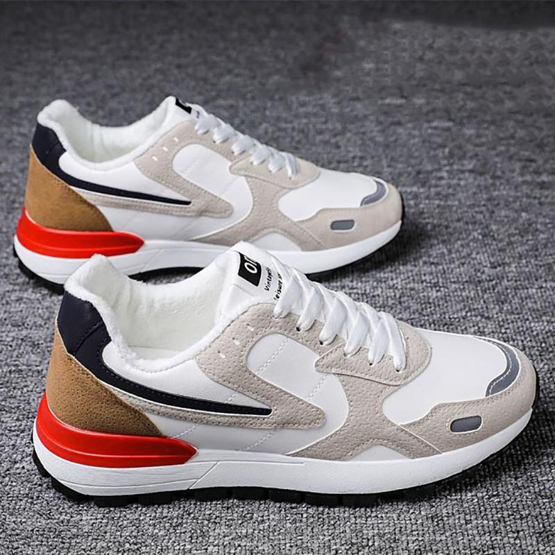 Winter Men's Warm Velvet Padded Cotton Shoes Trendy Sneakers Student Casual Shoes