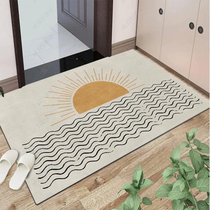 Nordic Light Luxury Floor Mat Door Mat 60*90cm Entrance Mat Entrance Hall Entrance Non-slip Foot Mat Porch Mat Aisle Corridor Carpet