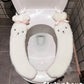 Cute Cartoon Toilet Cushion Household Waterproof Universal Velcro Plush Toilet Cushion Winter Warm Toilet Cushion