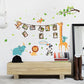[Wall sticker ]Giraffe Panda Animal Photo Tree Frame Art Wall Stickers For Kids Rooms Kitchen Nurser