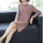 Autumn and Winter Sweater Mid-length Loose Long-sleeved Bottoming Shirt Fashion Knitted Dress