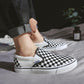 Size 35-44 Men Low-top Canvas Shoes Women Flat Shoes Non-slip Deodorant Breathable Couples Wear-resistant Comfortable Plaid Skate Shoes