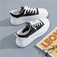 PU Leather Casual Shoes Women Sneakers 2020 Spring Light White Sneakers Platform Med Heel Ladies Shoe Comfortable 35-40