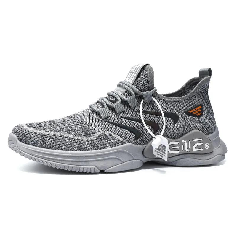 Men's Spring Breathable Flying Woven Men's Sports Shoes Men's Shoes Sports Casual Running Shoes Breathable Men's Shoes