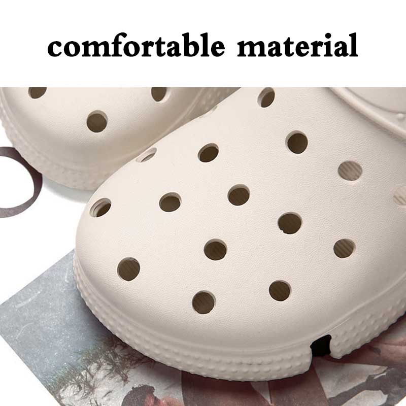 Men's Sandals Summer Outdoor Breathable Beach Hole Shoes Soft Bottom Hollow Slippers Men
