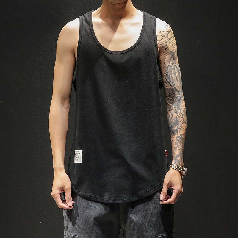 Summer Fat Large Size Sports Vest Men's Personality Loose Waistcoat Trend Vest