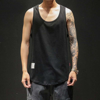 Summer Fat Large Size Sports Vest Men's Personality Loose Waistcoat Trend Vest