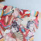 Large Size Women's Dress Loose and Thin Printing Retro Ethnic Style Women's Round Neck Short Sleeve Loose Mid-length Skirt Light and Breathable Fabric