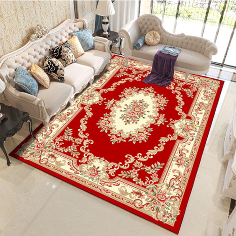 Modern Soft Persian Carpet for Living Room Non-slip European Carpet for Bedroom Bedside Rugs Parlor