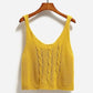 Loose Small Sling Sweater Vest with Sleeveless Knitted Vest and Casual Short Women's Top