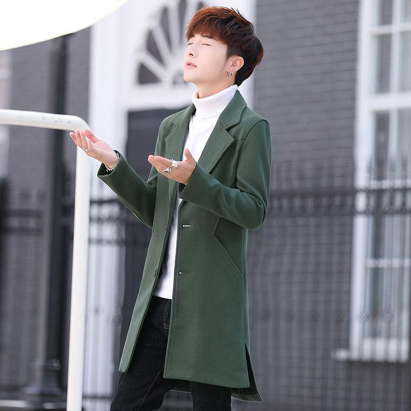 Winter Wool Coat Slim Fit Jackets Mens Casual Warm Outerwear Jacket and coat Men Pea Coat Size M-3X