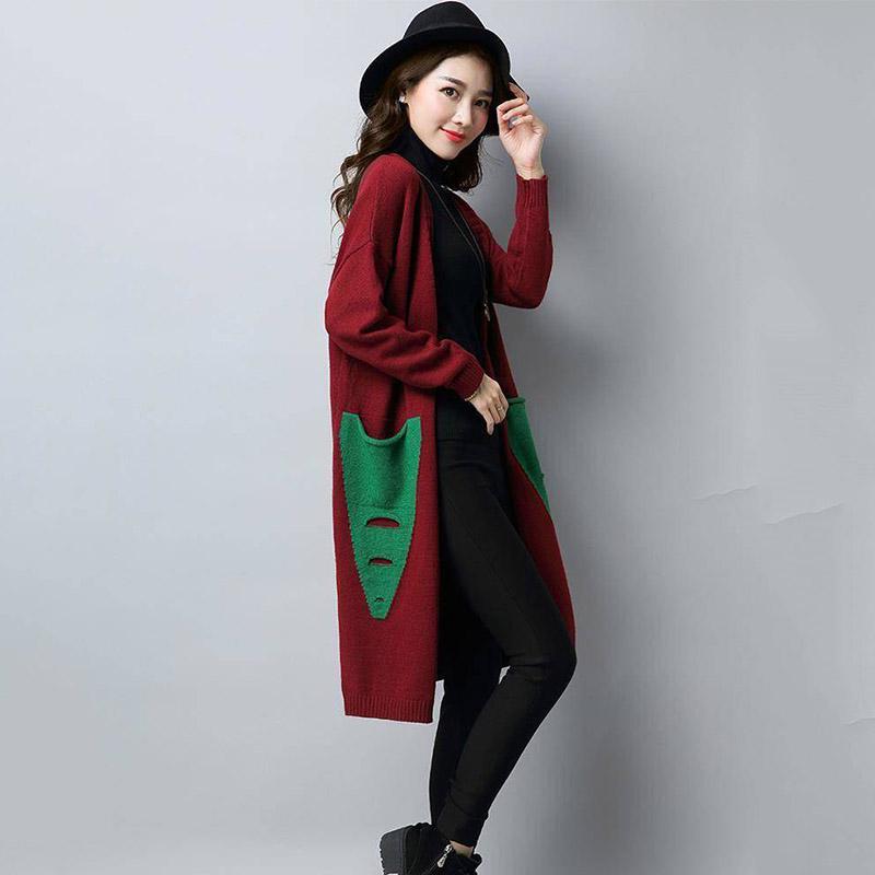 European Women Thin Kimono Cardigan Long Sleeve Loose Asymmetric Hem Long Cardigan Women Outerwear