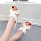 Summer Outdoor High-heeled Sandals and Slippers Plastic Non-slip Home Bathroom Slippers Thick-soled Ladies Beach Shoes Outer Wear