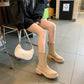 Chelsea Boots Martin Boots Woman Spring and Autumn Boots British Style Boots Korean Single Boots Waterproof Shoes