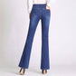 Women High Waist Denim Jeans Flare Pants Jeans Woman Stretch Bell-Bottom Loose Pants Plus Size