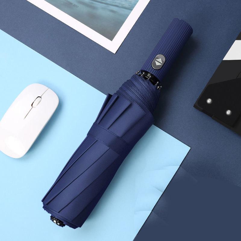 Ten-bone Umbrella Folding Automatic Sunshade Male Large Double Anti-ultraviolet Dual-use Sunny and Rainy Student Craft Umbrella