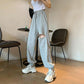 Women's Gray Sweatpants Loose Feet Summer Thin Casual Looking Thin All-match Purple Pants Hole Harem Sweatpants