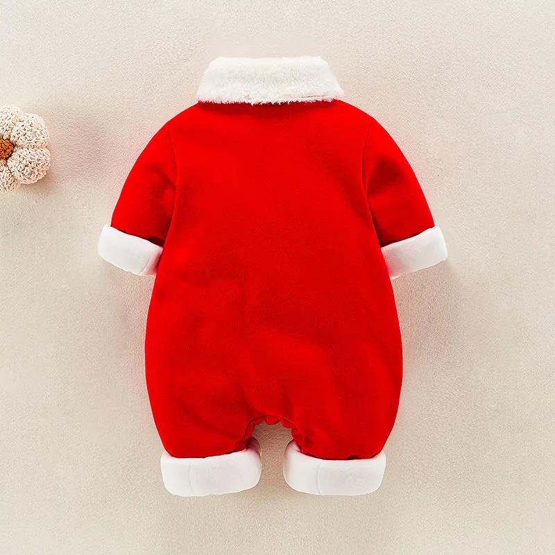 Baby Clothes Winter Clothes 100 Days Full Moon Baby Girl One Piece Clothes Chinese Wind Princess Ha Clothes One Year Old Thickened Outdoor Clothes