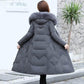 Women's Down Cotton Jacket Winter Long Section Over The Knee Thick Slim Slimming Coat Women