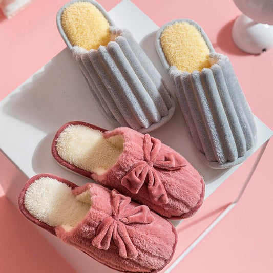 Autumn and Winter Cotton Slippers for Men and Women Home Non-slip Home Indoor Thick Bottom Non-slip Cotton Slippers