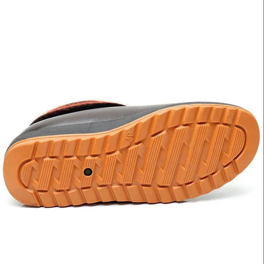 Women's Shoes Warm Boots Thick-soled Winter Waterproof Non-slip Boots Soft-soled Shoes Plus Velvet Non-slip Leather Shoes for The Elderly Snow Boots