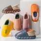 Thick-soled Cotton Shoes for Men Women Couples In Winter Indoor Outdoor Home Waterproof and Warm Cotton Slippers