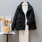 Korean Fashion Loose Down Padded Jacket Women Short Stand-up Collar Small Jacket Large Size