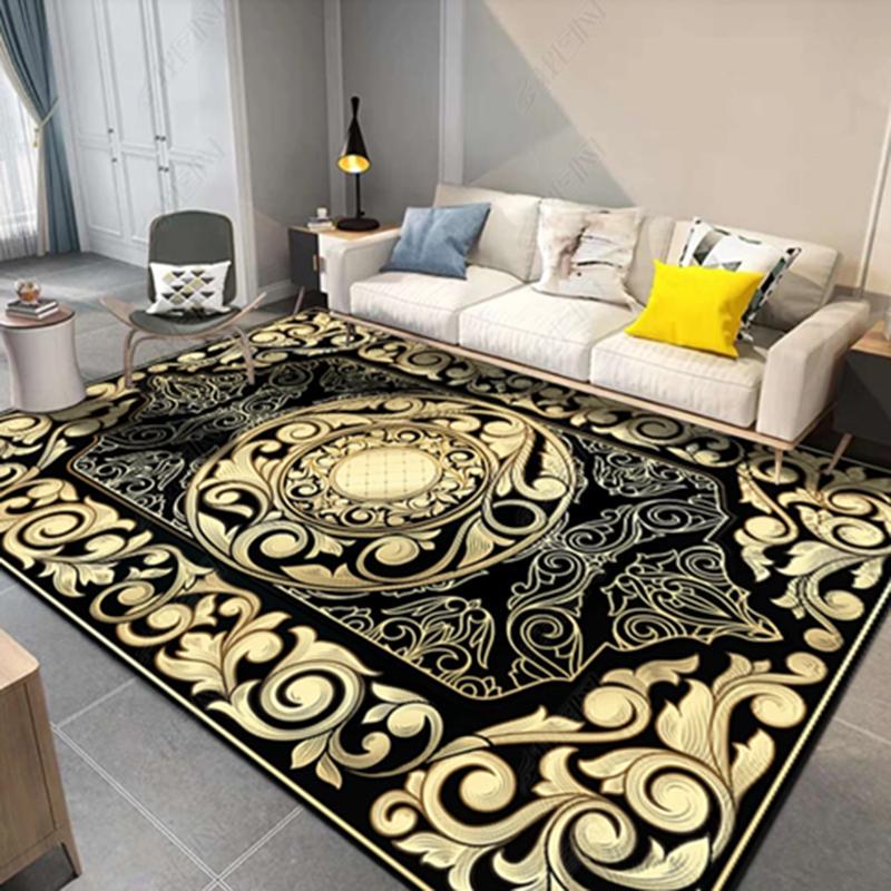 Big Size Persian Carpet Living Room Coffee Table Carpet Rectangle Ground Mat Classical Home