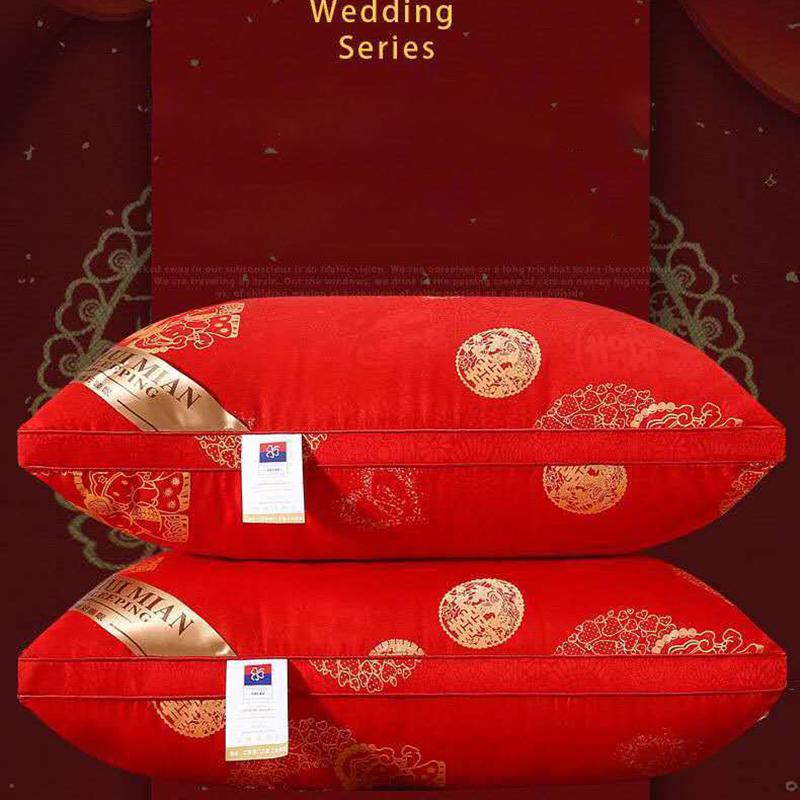 Newly Married Pillow Wedding Pillow Big Red Adult Pillow Hotel Health Care Cervical Pillow