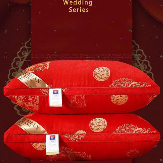 Newly Married Pillow Wedding Pillow Big Red Adult Pillow Hotel Health Care Cervical Pillow