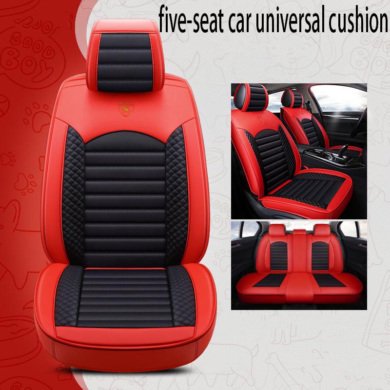 Wear-resistant and breathable car seat cover Five-seater car cushion Four seasons car leather seat