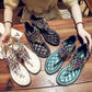 Flip-Flop Sandals Female Rhinestone Fairy Style Flat Student Flip-Flop Roman Bohemia Wild Summer