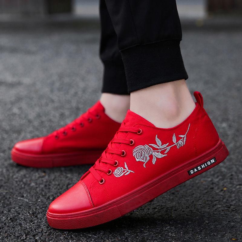 Trendy men's shoes wild casual canvas shoes men's board shoes black cloth shoes tide shoes