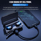 TWS 5.0 Bluetooth 8D Stereo Earbud Wireless Waterproof Earphones 2000mAh LED Power Bank Phone Holder