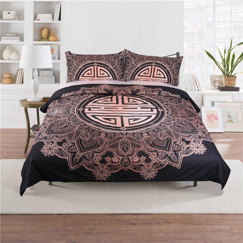 Europe and United State  Silk Embroidery Quilt Pillowcase Home Textile  Bedding Set