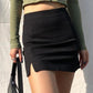 Mini Skirt Girls Casual A-line Skirts Women Summer High Waist Club Skirt Ladies Slim Black Skirts Streetwear
