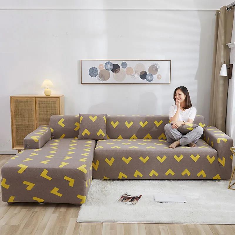 1/2/3/4 Seat Sofa Cover Cushions Washable Stretch Sofa Cover All-inclusive Universal Cover Modular Sofa Cover