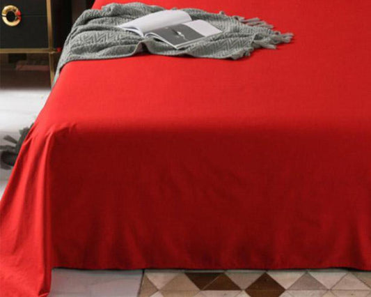 Fine Brushed Bed Sheets Simple Skin-friendly Double Single Single Four Seasons Children's General Bed Home Textile Sheets