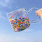 Ins Cute Girl Glass Flowing Love Bobo Cup Quicksand Cup Double Cup Water Cup Creative Gift Cup