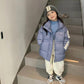 Girls Thick Padded Jacket Warm Bread Jacket Windproof and Velvet Cotton Jacket