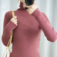 Autumn and Winter New Pile High-neck Woolen  Ladies Slim Tight-fitting Long-sleeved Sweater Base Sweater