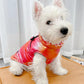 Pet Clothing Dog Clothes Rainbow Gradient Color Vest Puppy Teddy Winter Thick Cotton Clothes Cat Waterproof Sweater Jacket Zipper Coats for Large Dog