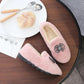 Winter Shoes Women Plus Velvet Flat-bottomed Fur Shoes Soft-soled All-match Moccasin Shoes Warm Women's Cotton Shoes